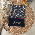 Protège carnet de santé personnalisé - Bleu Happy Chouquettes