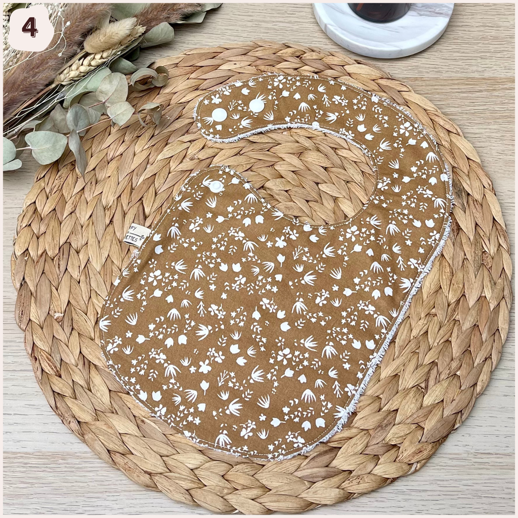 Bavoir à l'unité Happy Chouquettes