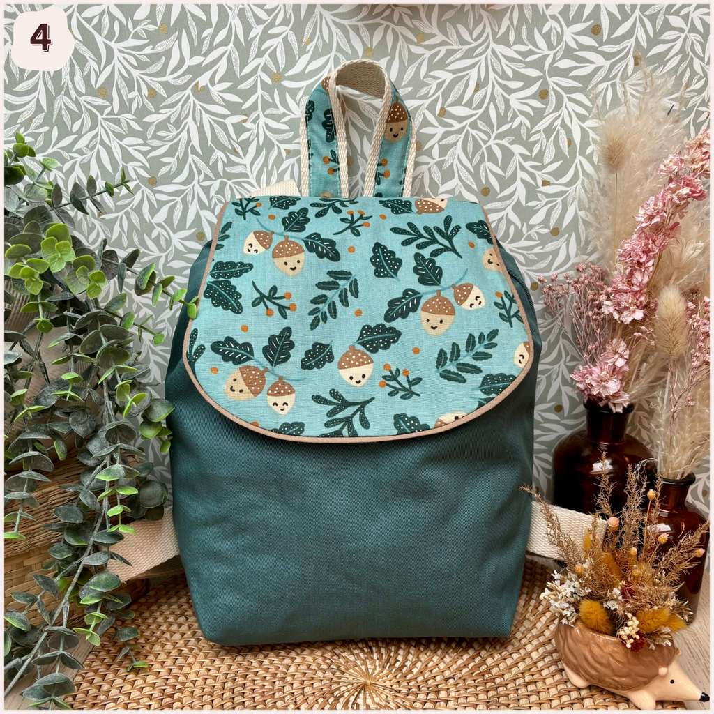 Sac à dos maternelle personnalisé - Vert Happy Chouquettes