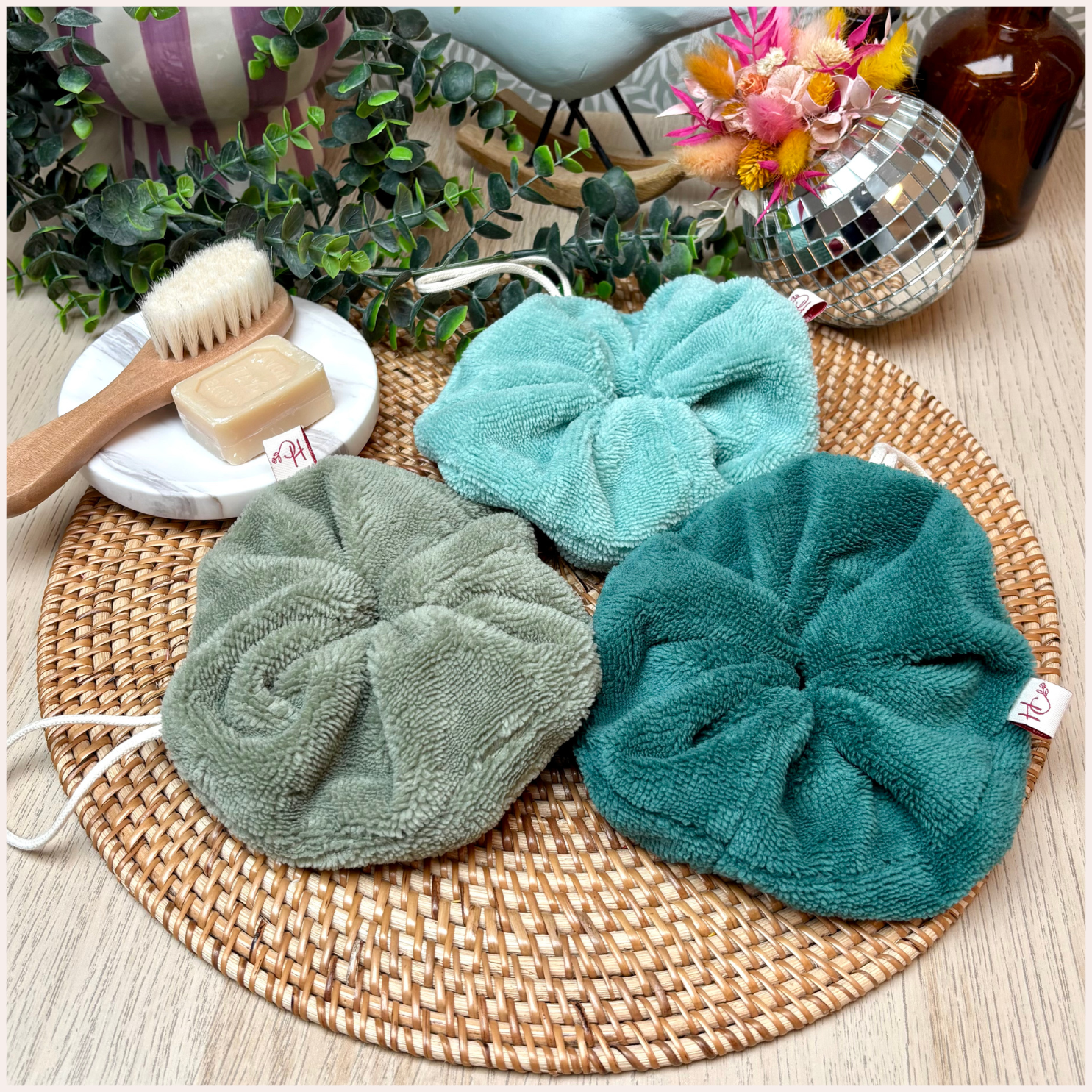 Fleur de douche lavable Happy Chouquettes