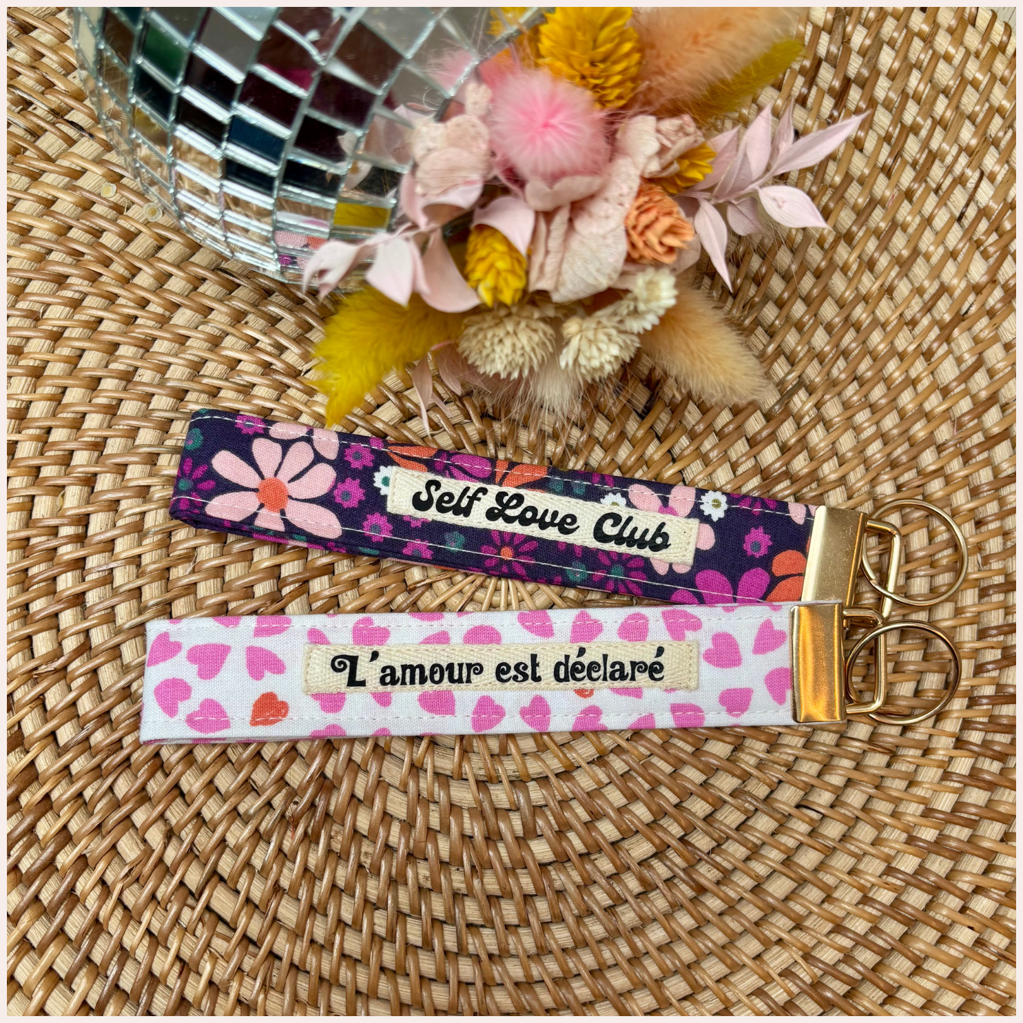 Porte-clés -  Message positif Happy Chouquettes