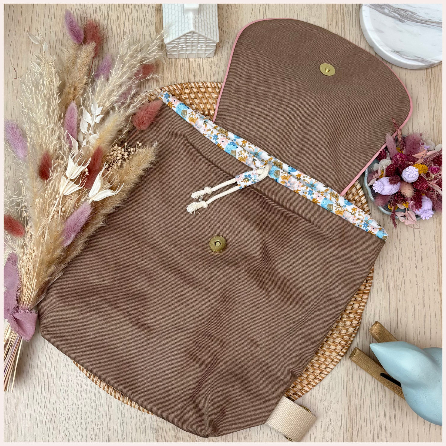 Sac à dos maternelle personnalisé - Taupe Happy Chouquettes