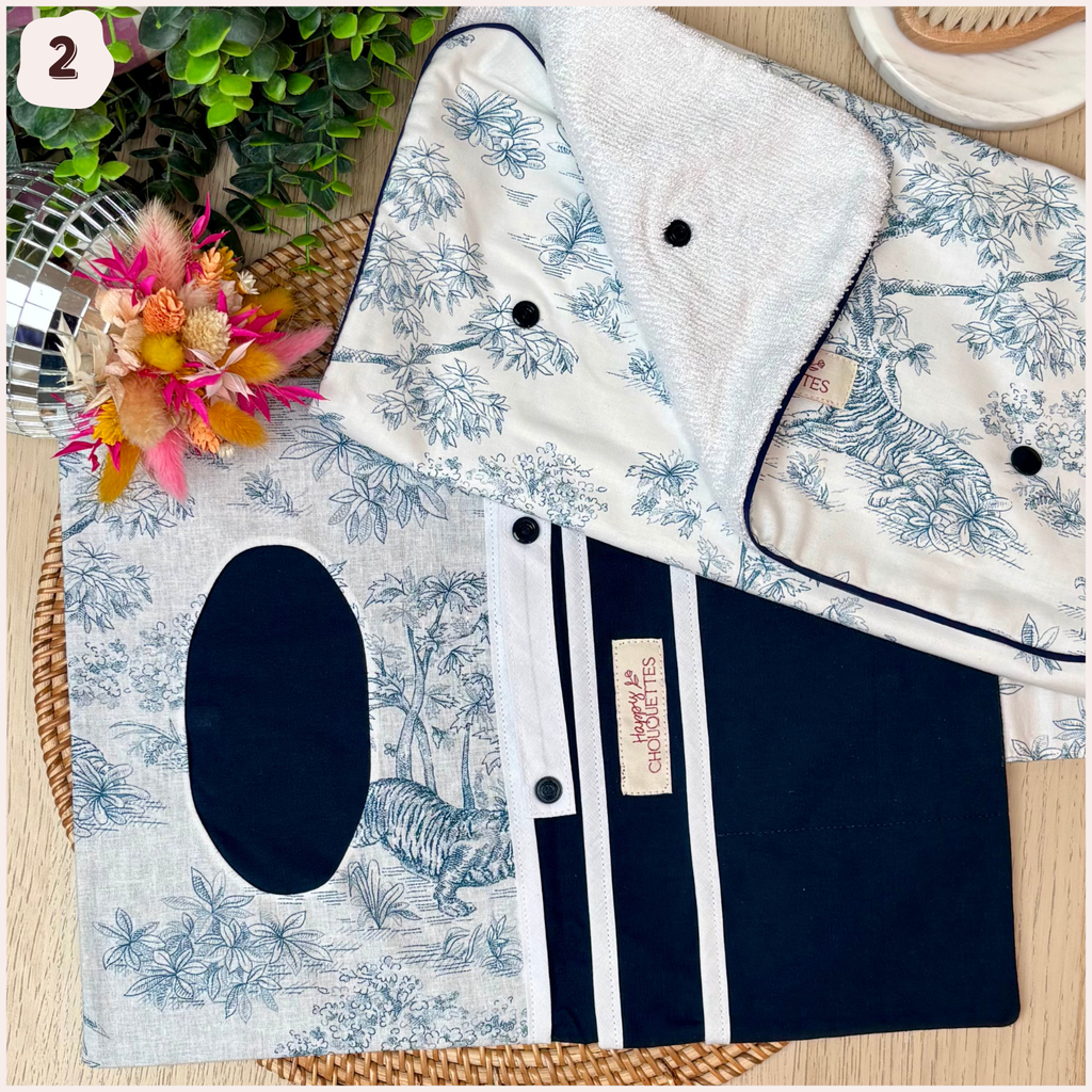Duo pochette et tapis à langer Happy Chouquettes