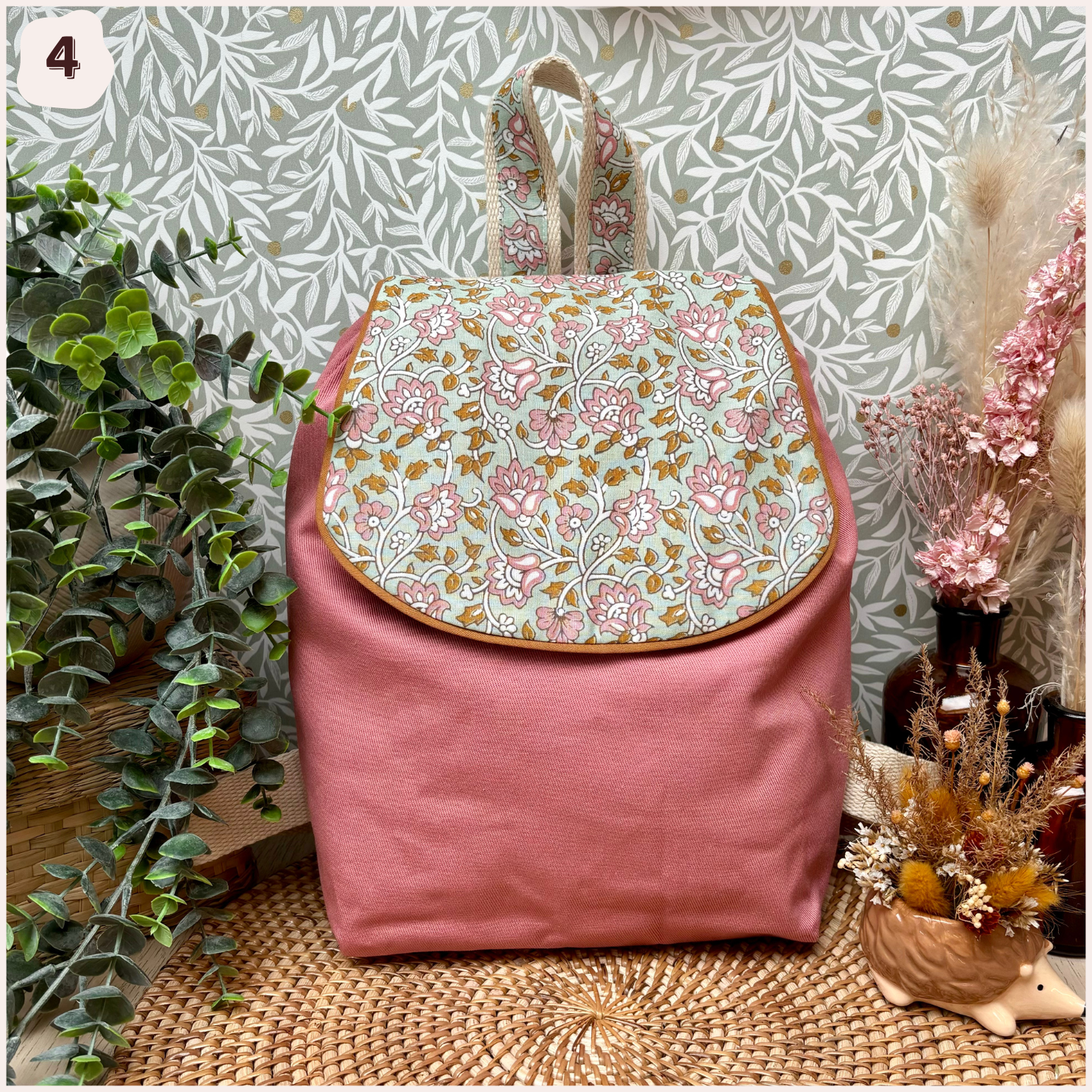 Sac à dos maternelle personnalisé - Rose Happy Chouquettes