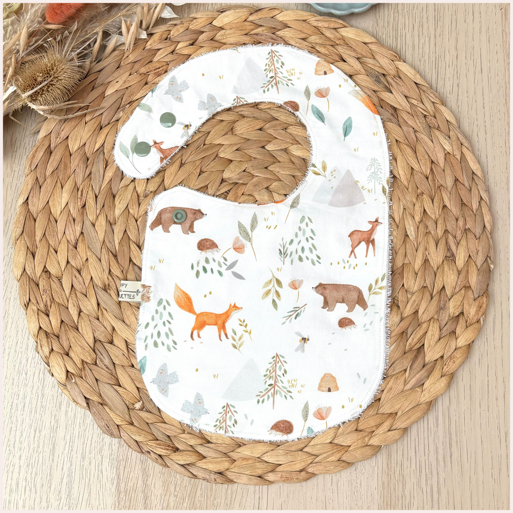 Semainier de bavoirs - Beige Happy Chouquettes