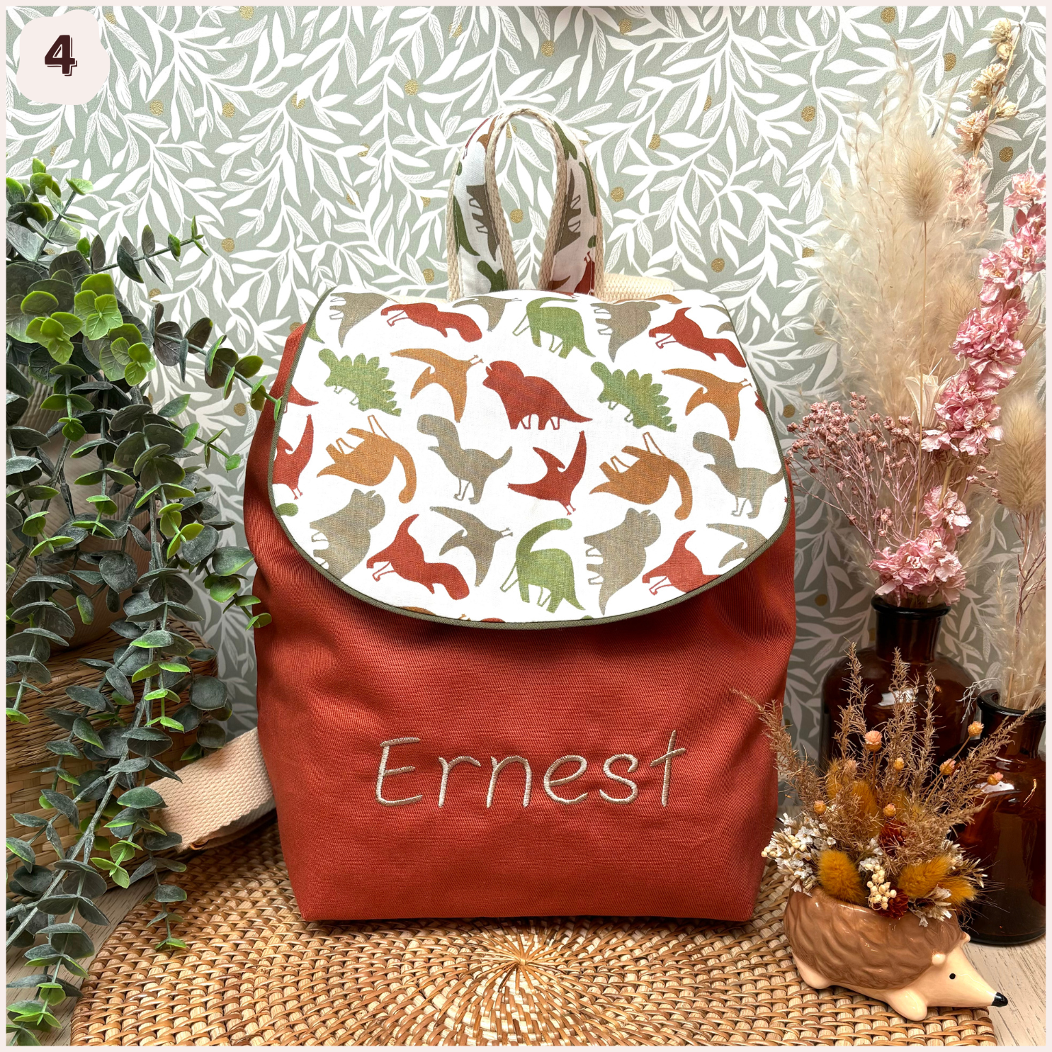 Sac à dos maternelle personnalisé - Terracotta Happy Chouquettes