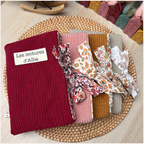 Pochette à livres velours personnalisée Happy Chouquettes