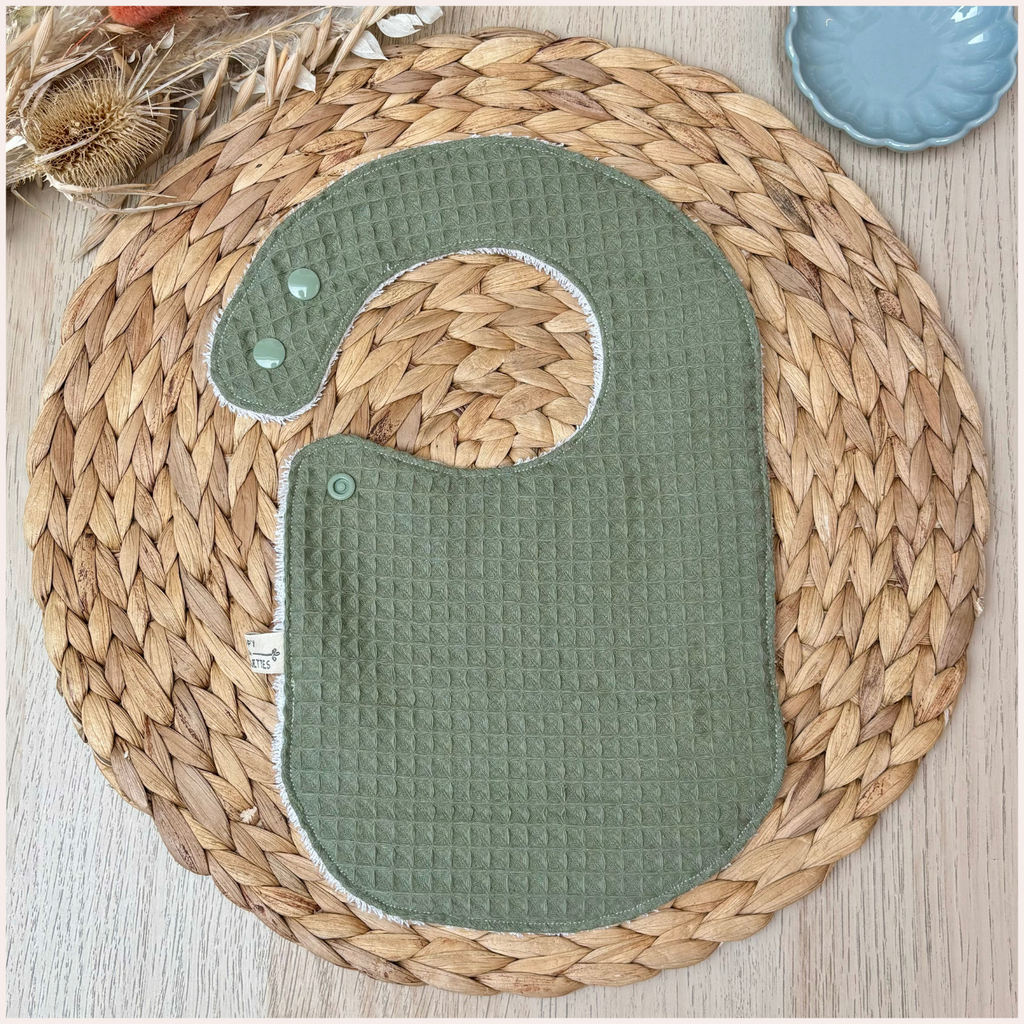 Semainier de bavoirs - Nid d'abeille Happy Chouquettes