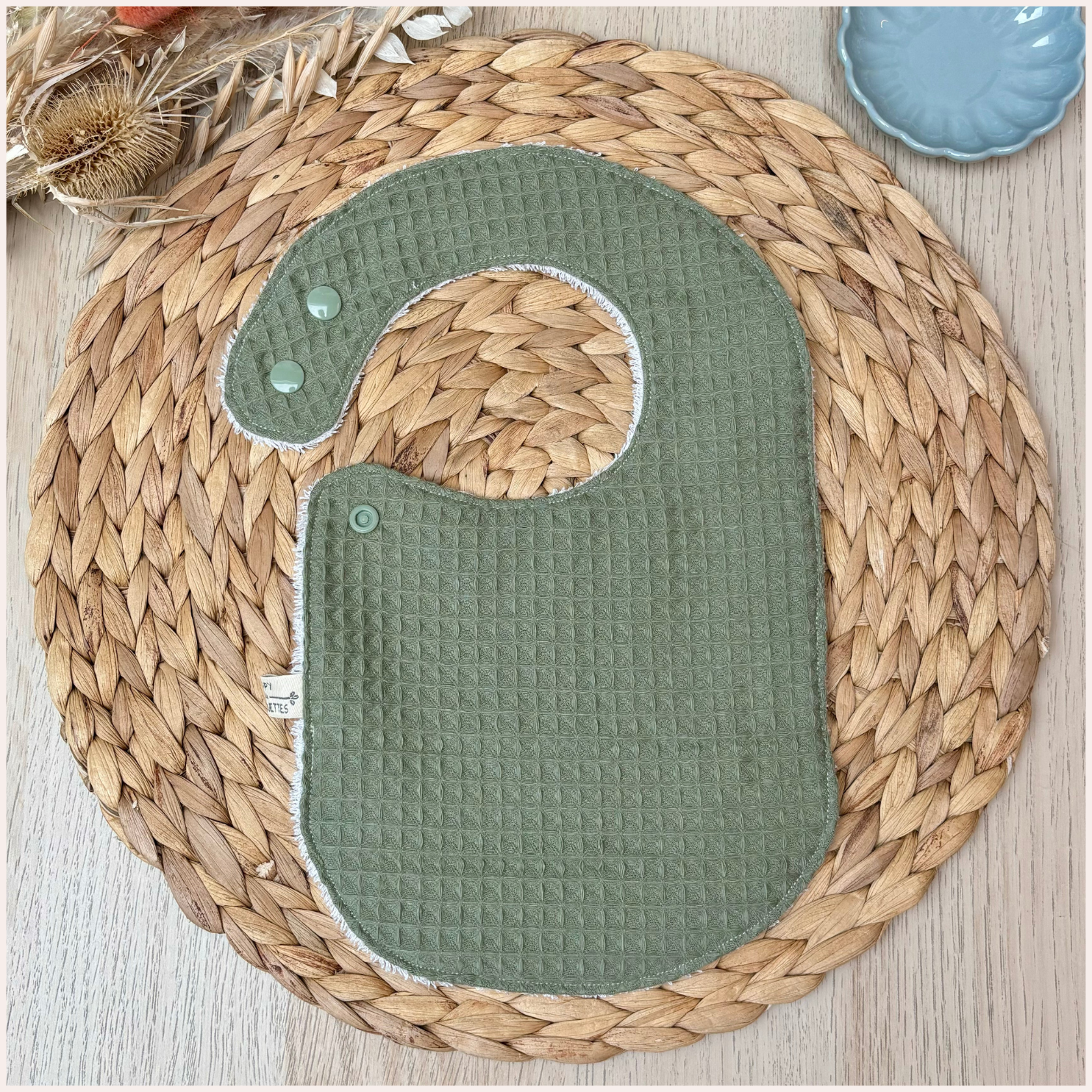 Semainier de bavoirs - Nid d'abeille Happy Chouquettes