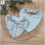 Bavoir Bandana en Liberty Happy Chouquettes