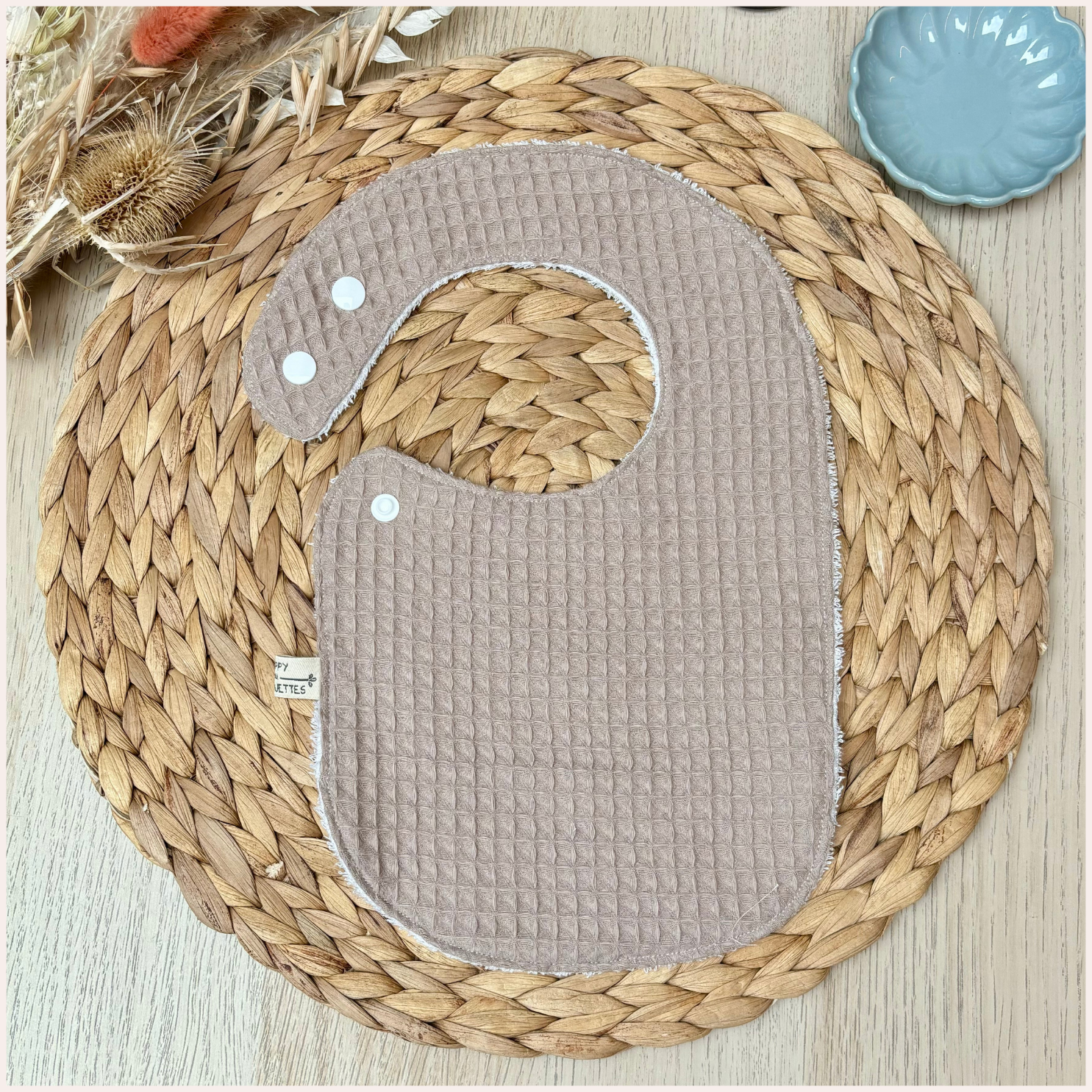 Semainier de bavoirs - Beige Happy Chouquettes