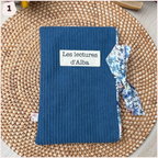 Pochette à livres velours personnalisée Happy Chouquettes