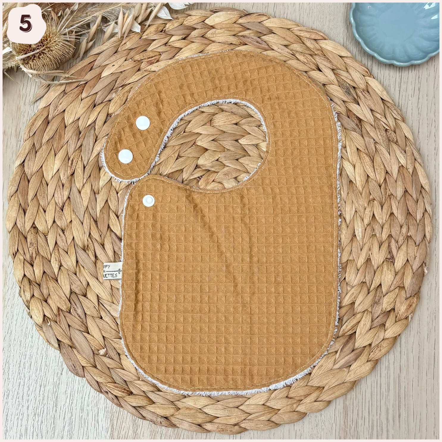 Bavoir à l'unité Happy Chouquettes