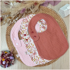 Bavoir à l'unité Happy Chouquettes