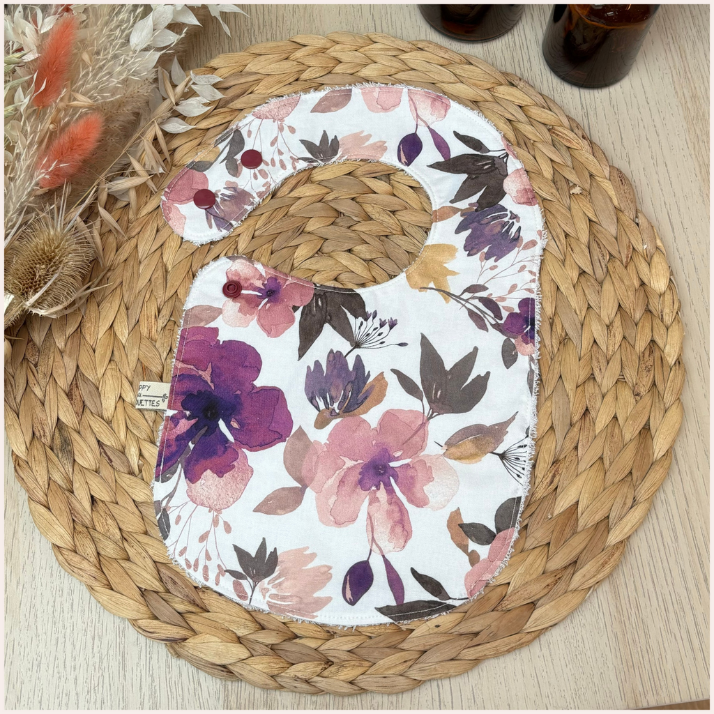 Semainier de bavoirs - Prune Happy Chouquettes