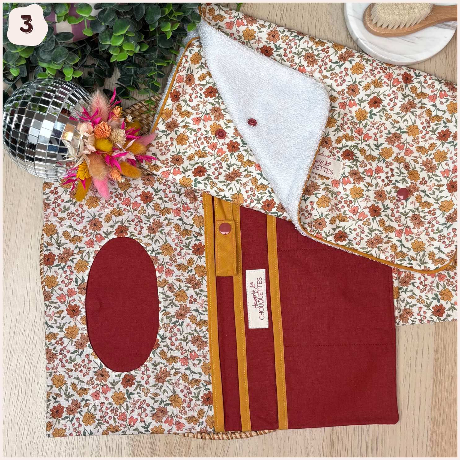 Duo pochette et tapis à langer Happy Chouquettes