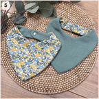 Bavoir Bandana en Liberty Happy Chouquettes
