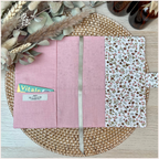 Protège carnet de santé personnalisé - Rose Happy Chouquettes