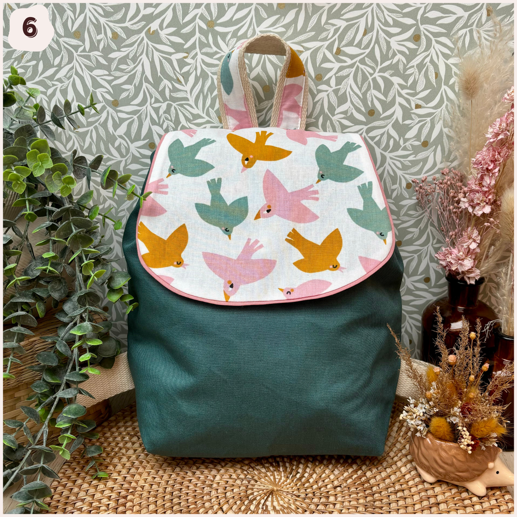 Sac à dos maternelle personnalisé - Vert Happy Chouquettes