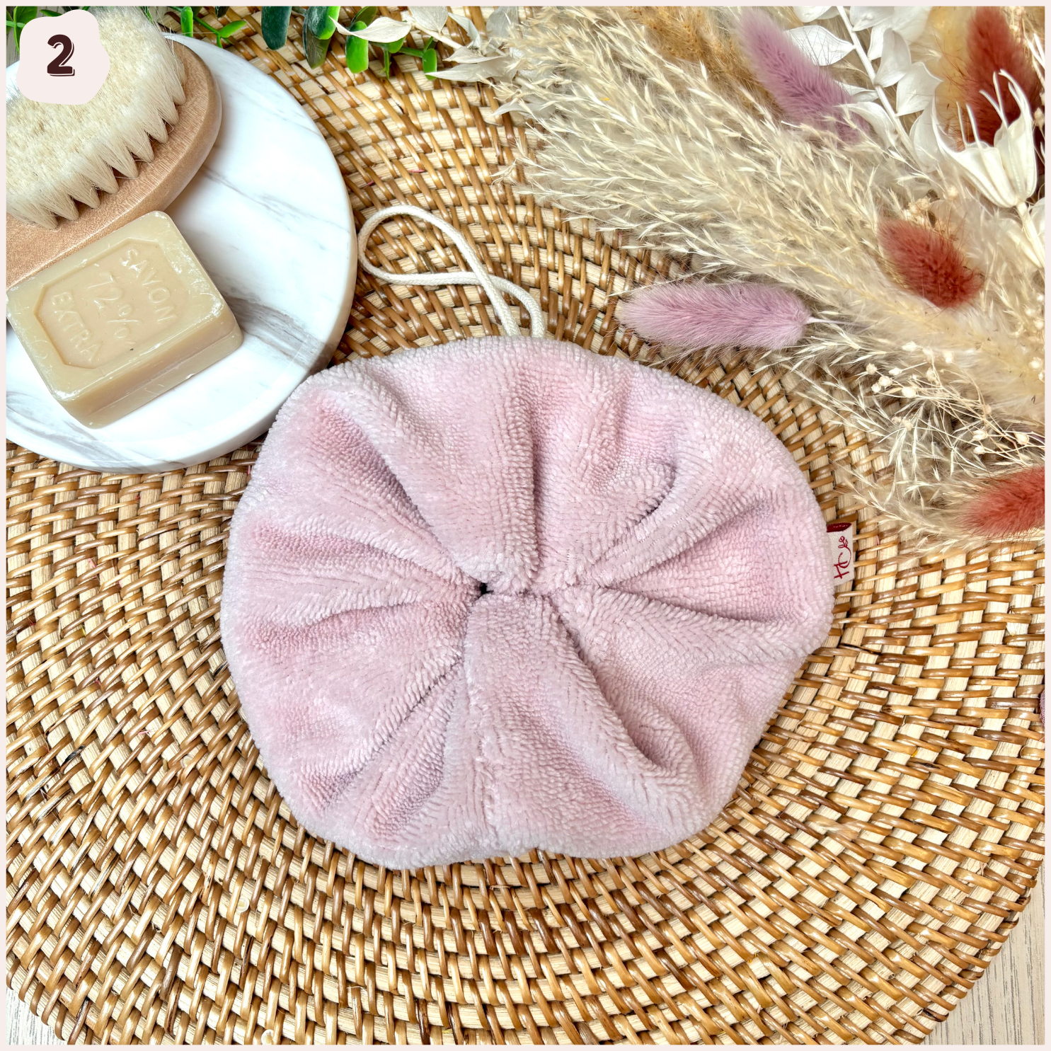 Fleur de douche lavable Happy Chouquettes