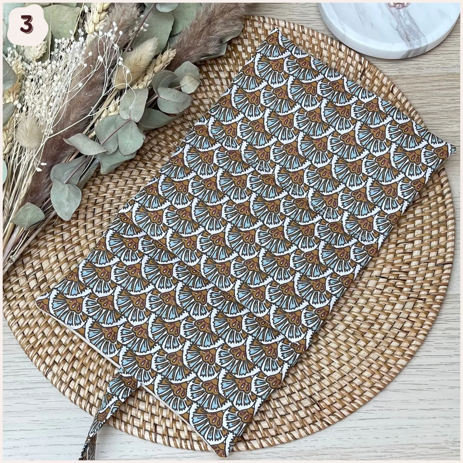 Pochette à bijoux fleurie Happy Chouquettes