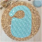 Semainier de bavoirs - Bleu Happy Chouquettes