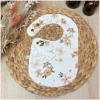 Semainier de bavoirs - Vert et Camel Happy Chouquettes