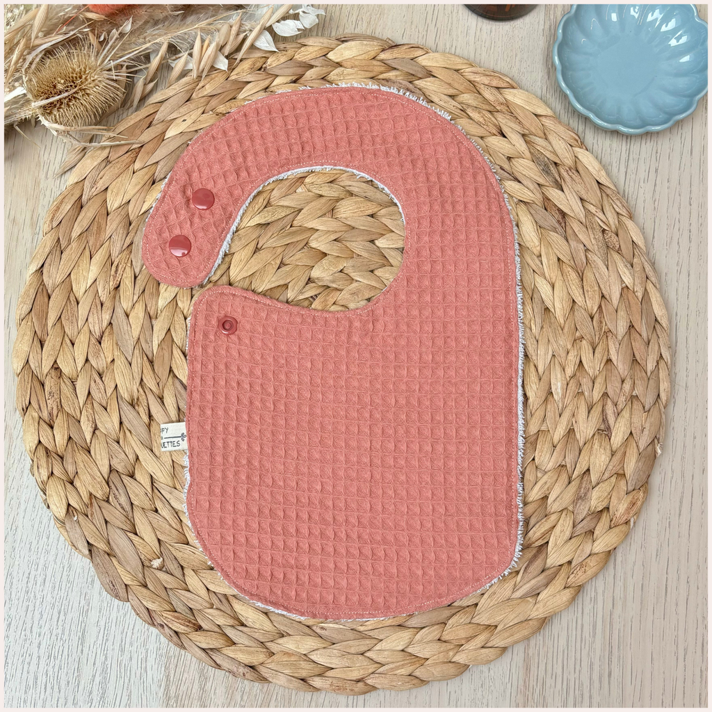 Semainier de bavoirs - Nid d'abeille Happy Chouquettes