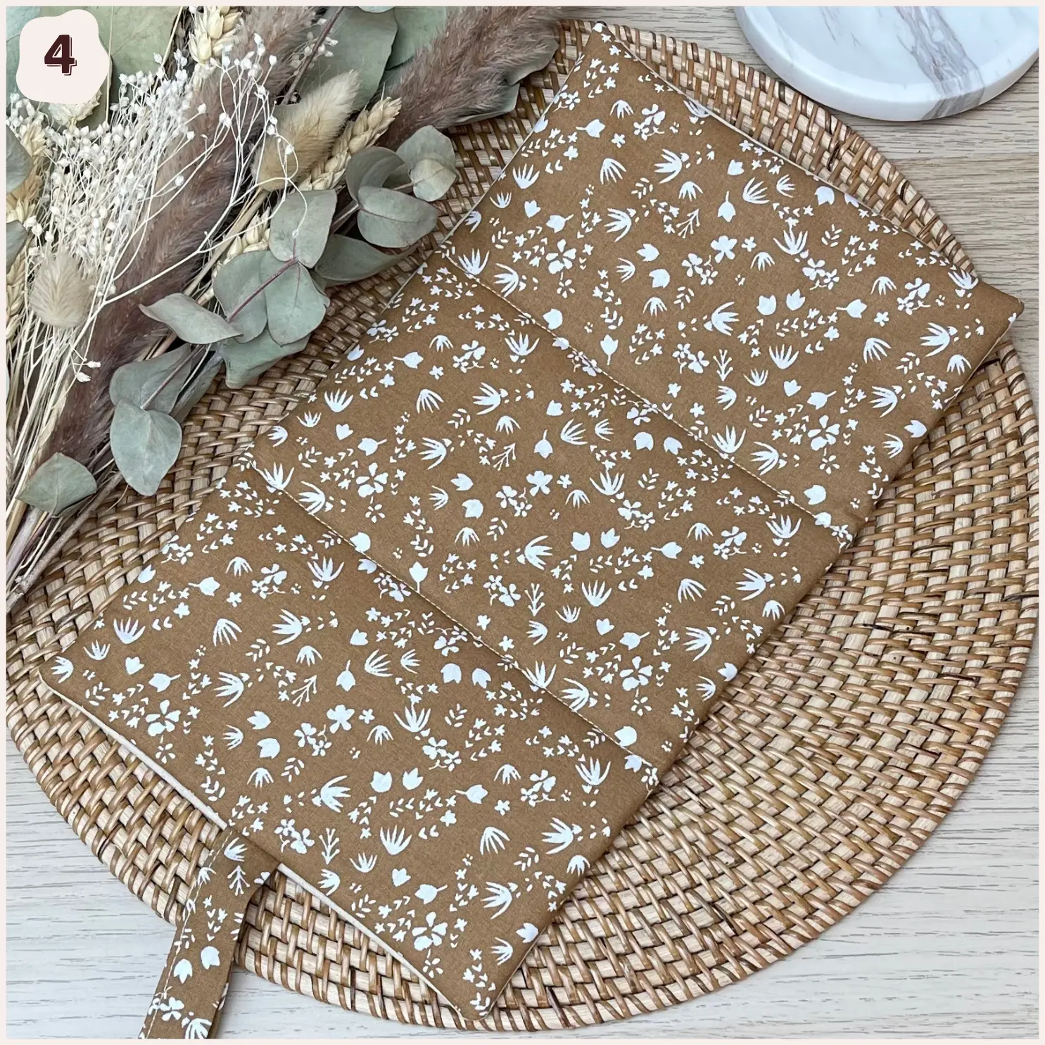 Pochette à bijoux fleurie Happy Chouquettes