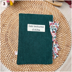 Pochette à livres velours personnalisée Happy Chouquettes