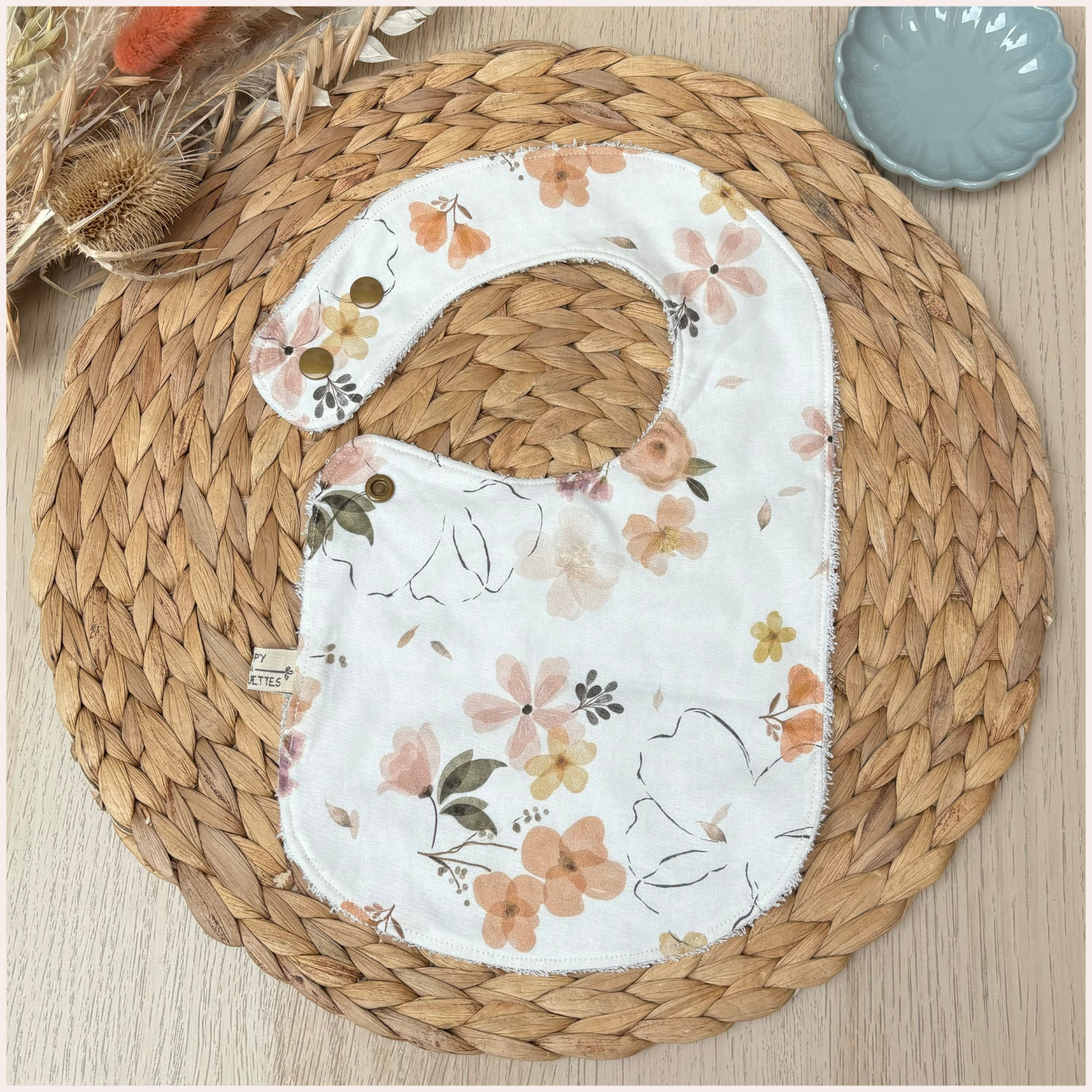 Semainier de bavoirs - Beige Happy Chouquettes