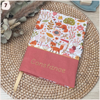 Protège carnet de santé personnalisé - rouge/orange Happy Chouquettes