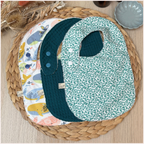 Semainier de bavoirs - Bleu Happy Chouquettes