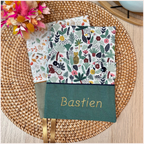 Protège carnet de santé personnalisé - Vert Happy Chouquettes