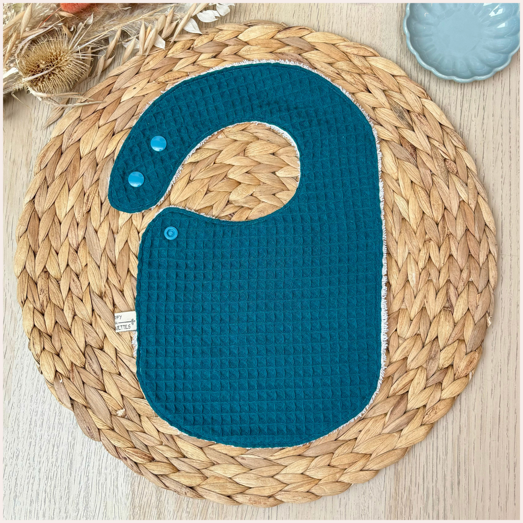 Semainier de bavoirs - Nid d'abeille Happy Chouquettes