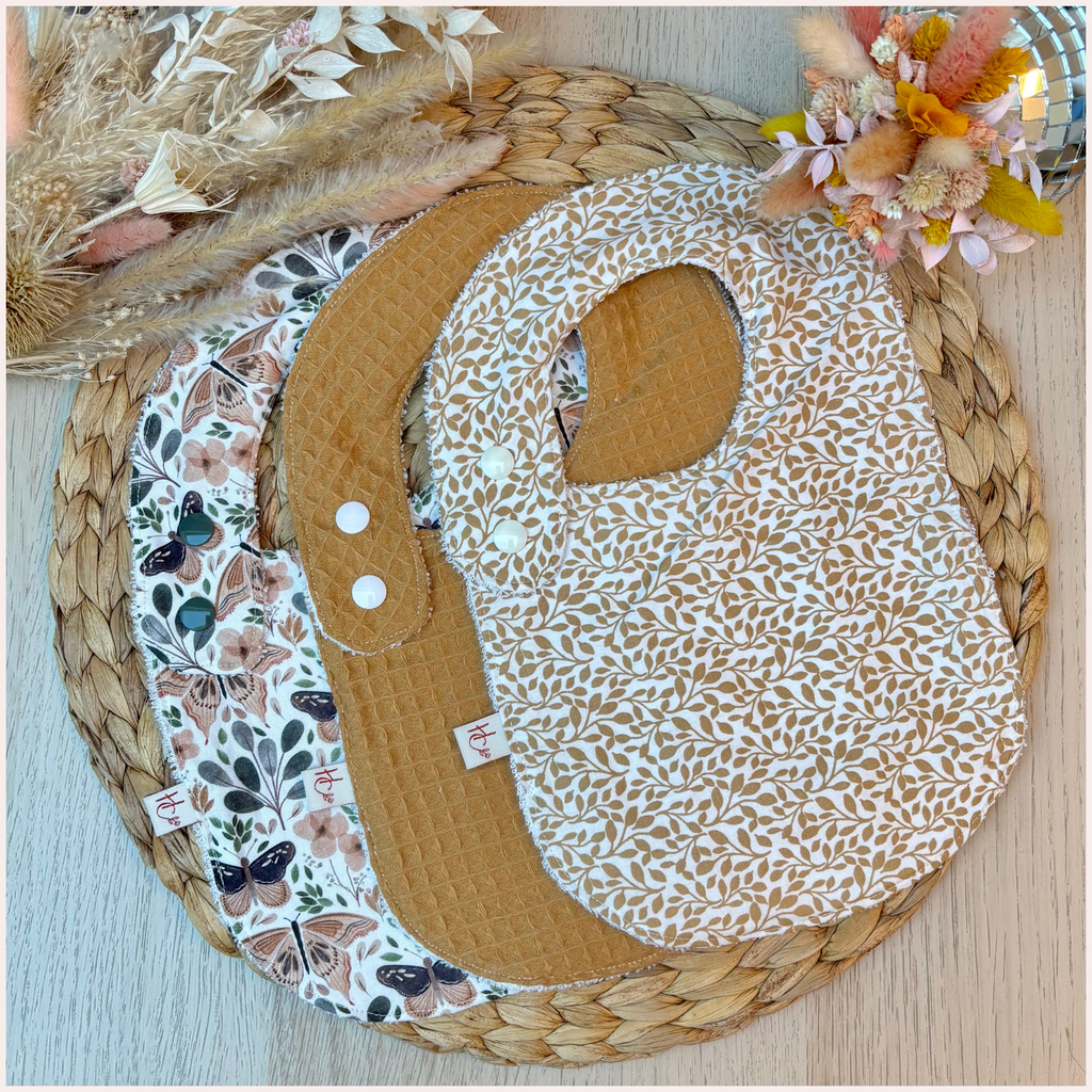 Semainier de bavoirs - Camel Happy Chouquettes