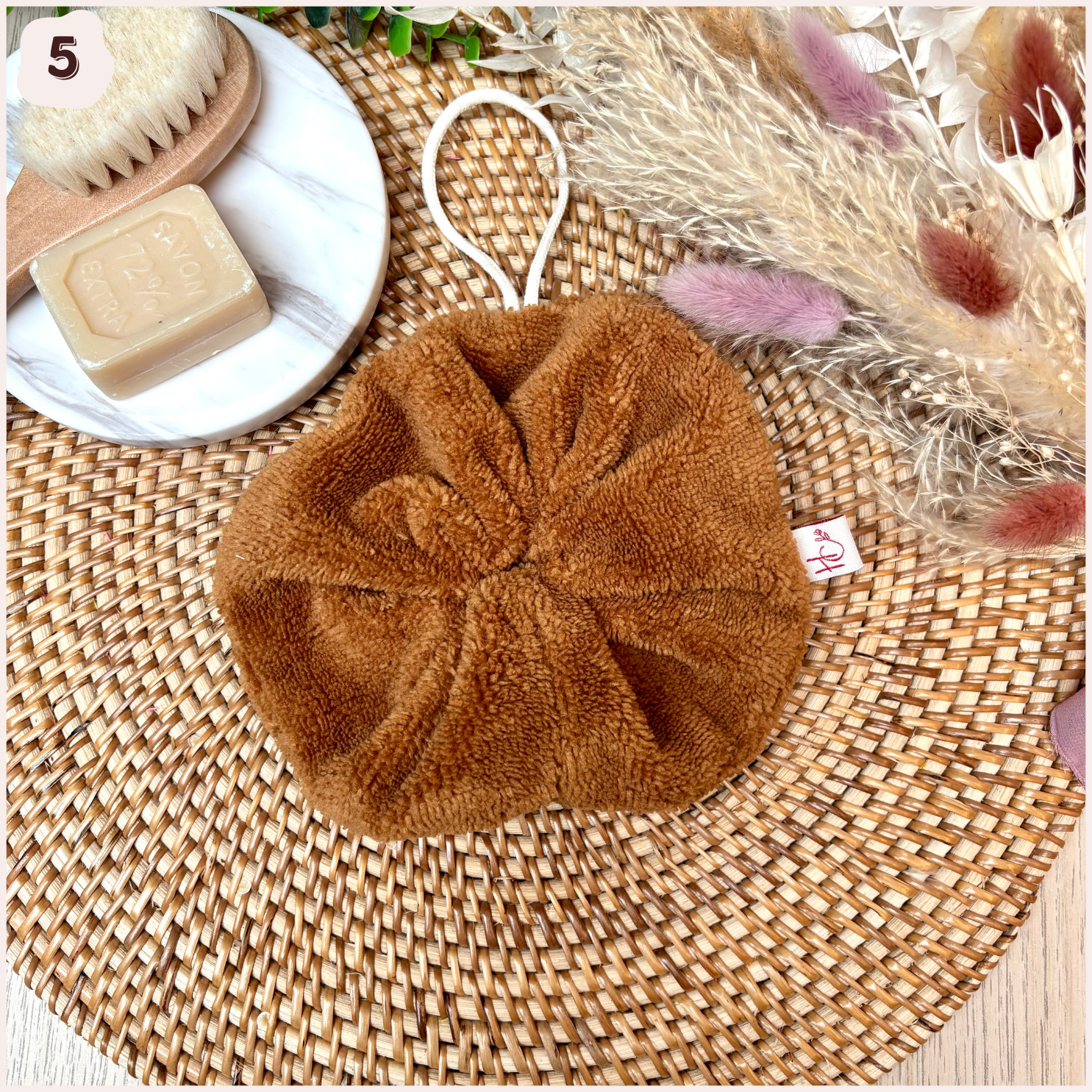 Fleur de douche lavable Happy Chouquettes