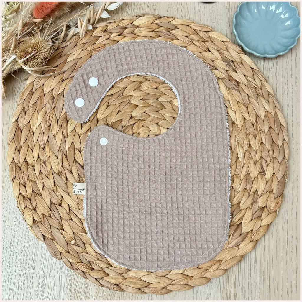 Semainier de bavoirs - Nid d'abeille Happy Chouquettes