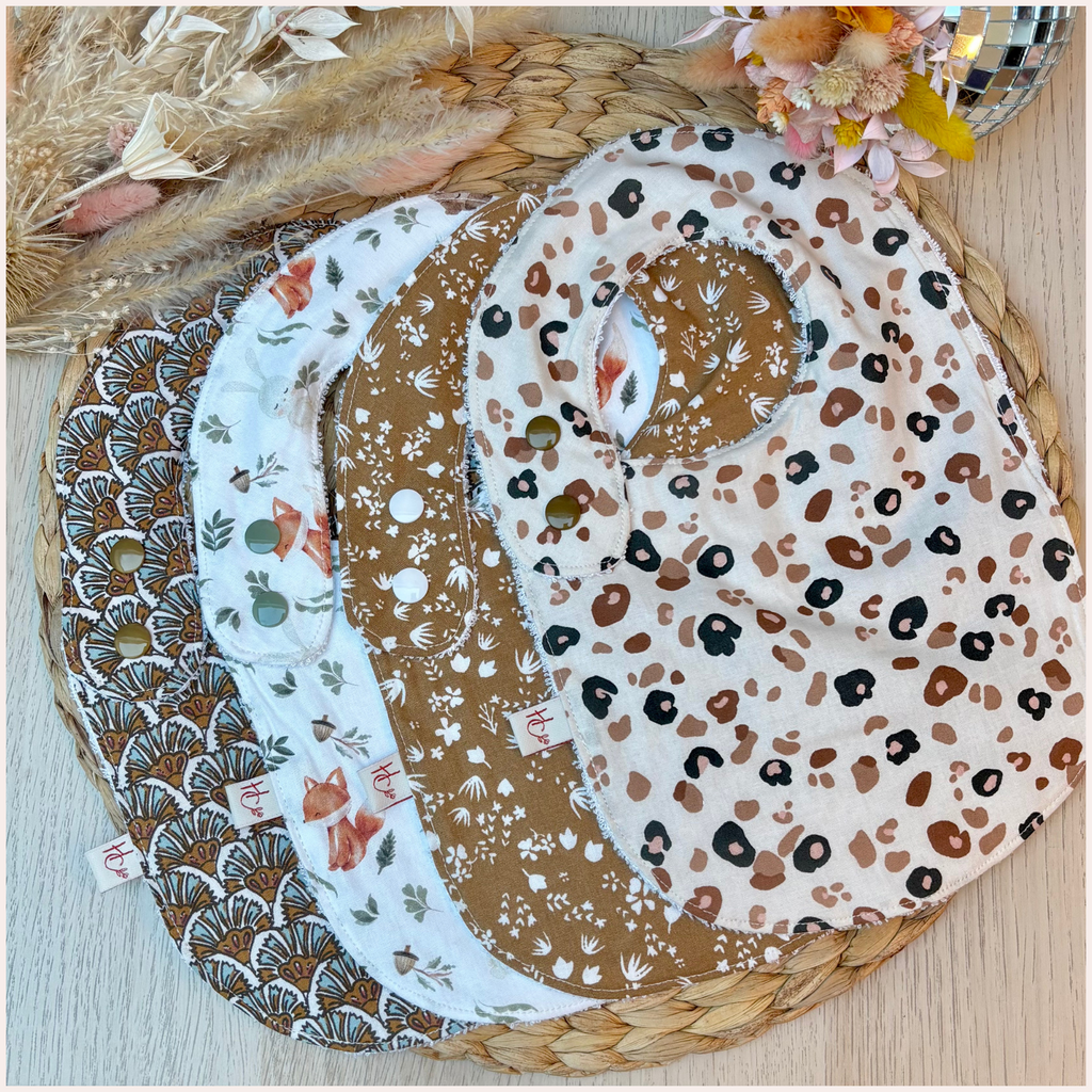 Semainier de bavoirs - Camel Happy Chouquettes