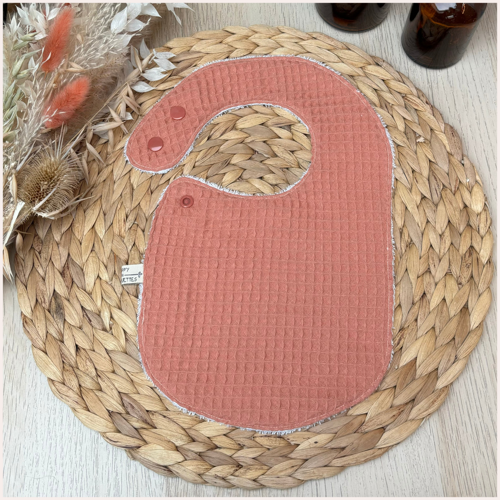 Semainier de bavoirs - Rose Happy Chouquettes