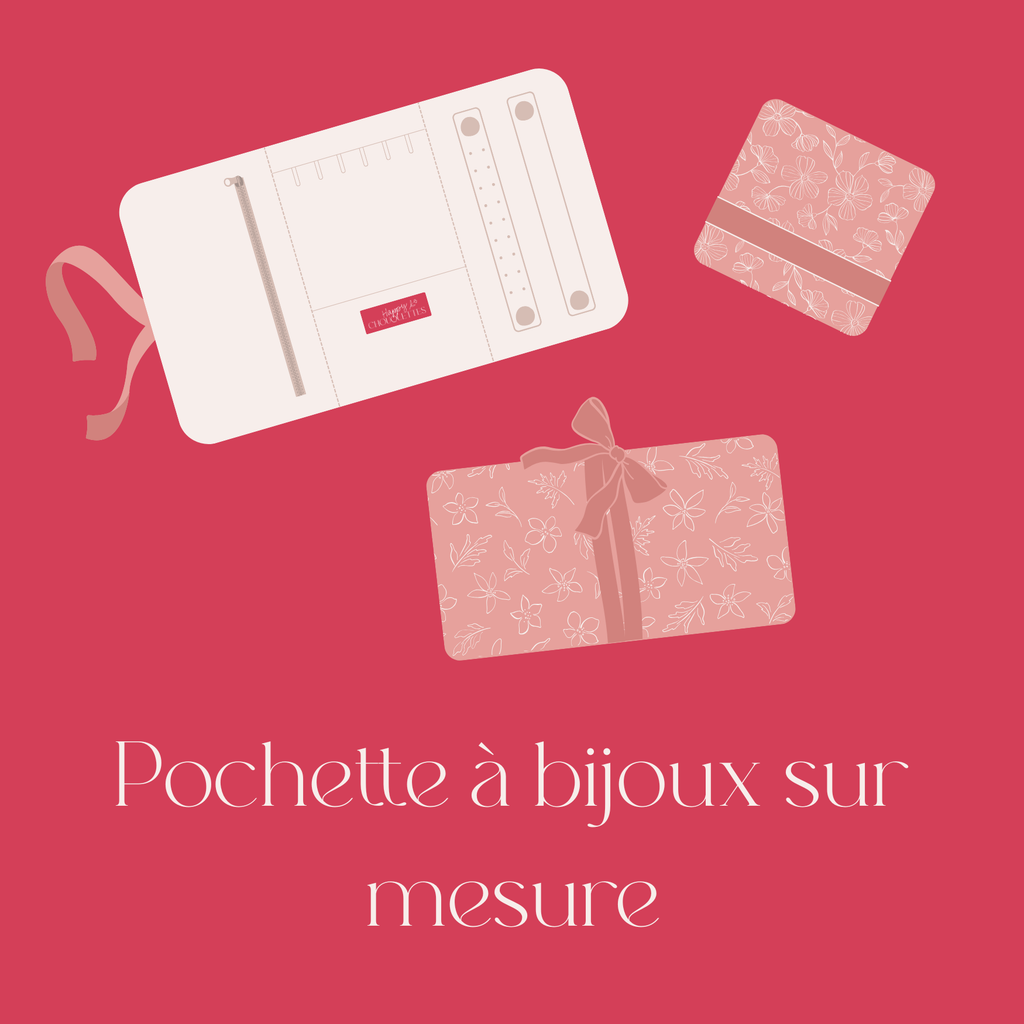 Pochette à bijoux sur mesure Happy Chouquettes