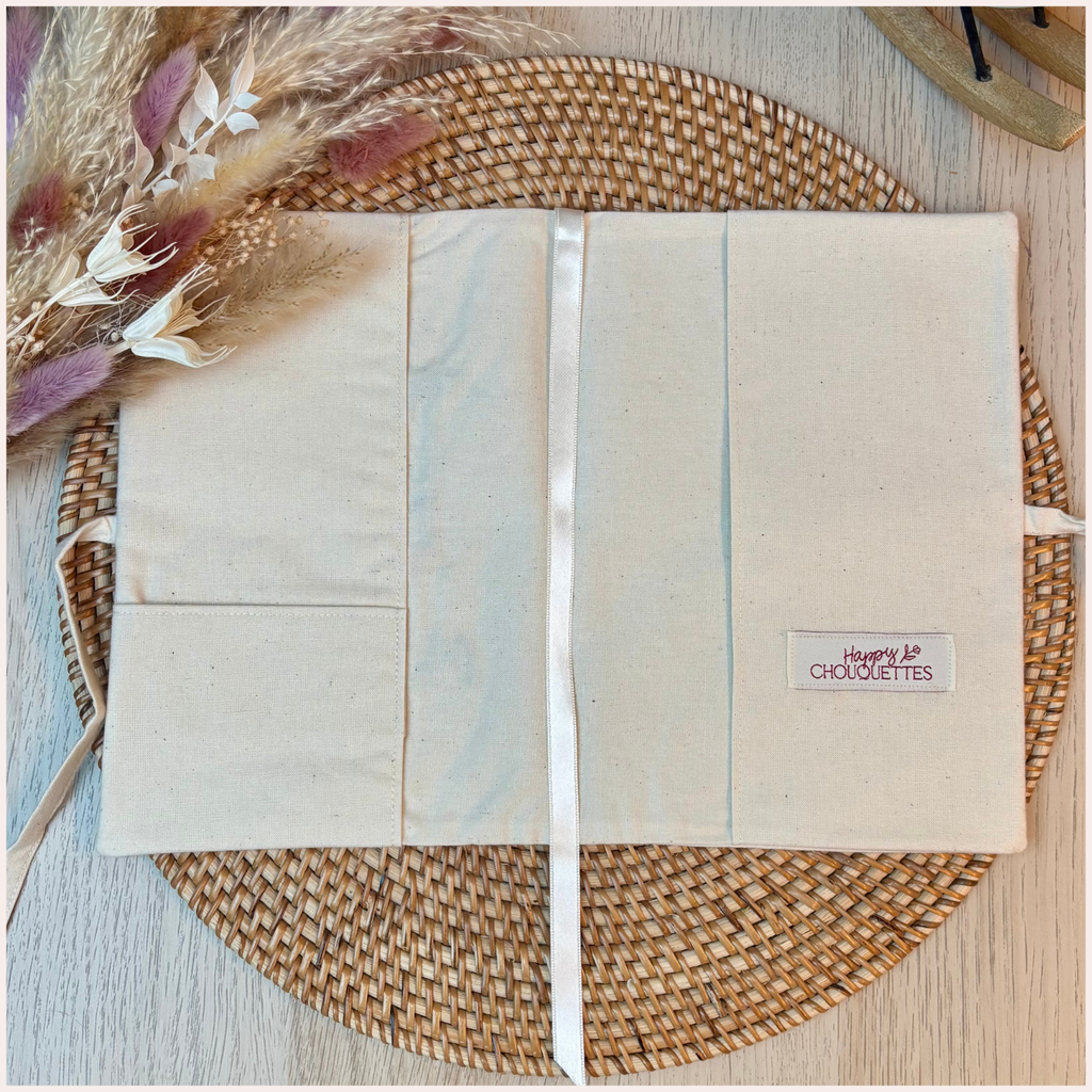 Protège carnet de santé personnalisé - Monogramme Champignons Happy Chouquettes