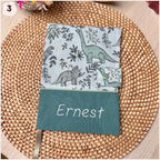 Protège carnet de santé personnalisé - Vert Happy Chouquettes